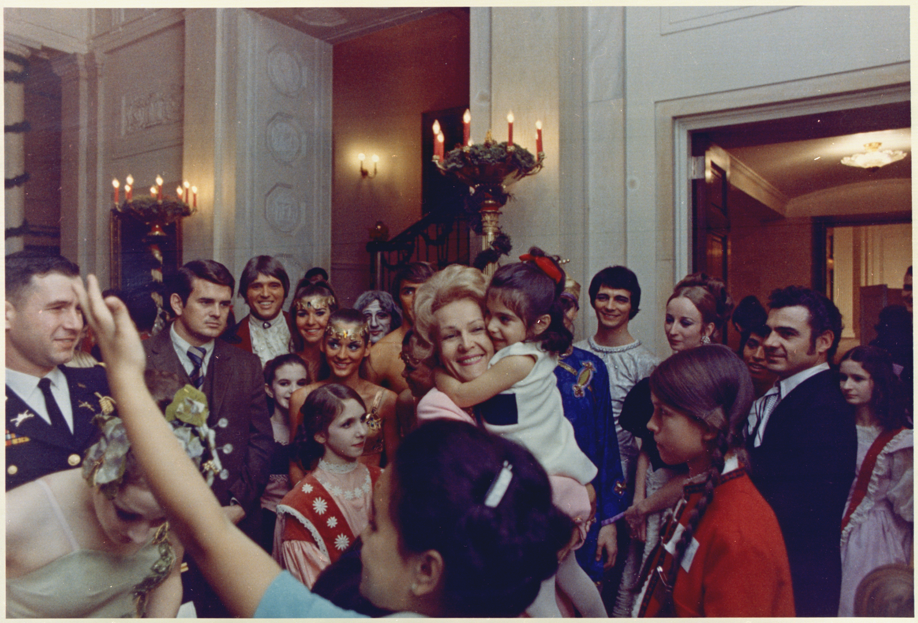 Pat Nixon at Christmas Party