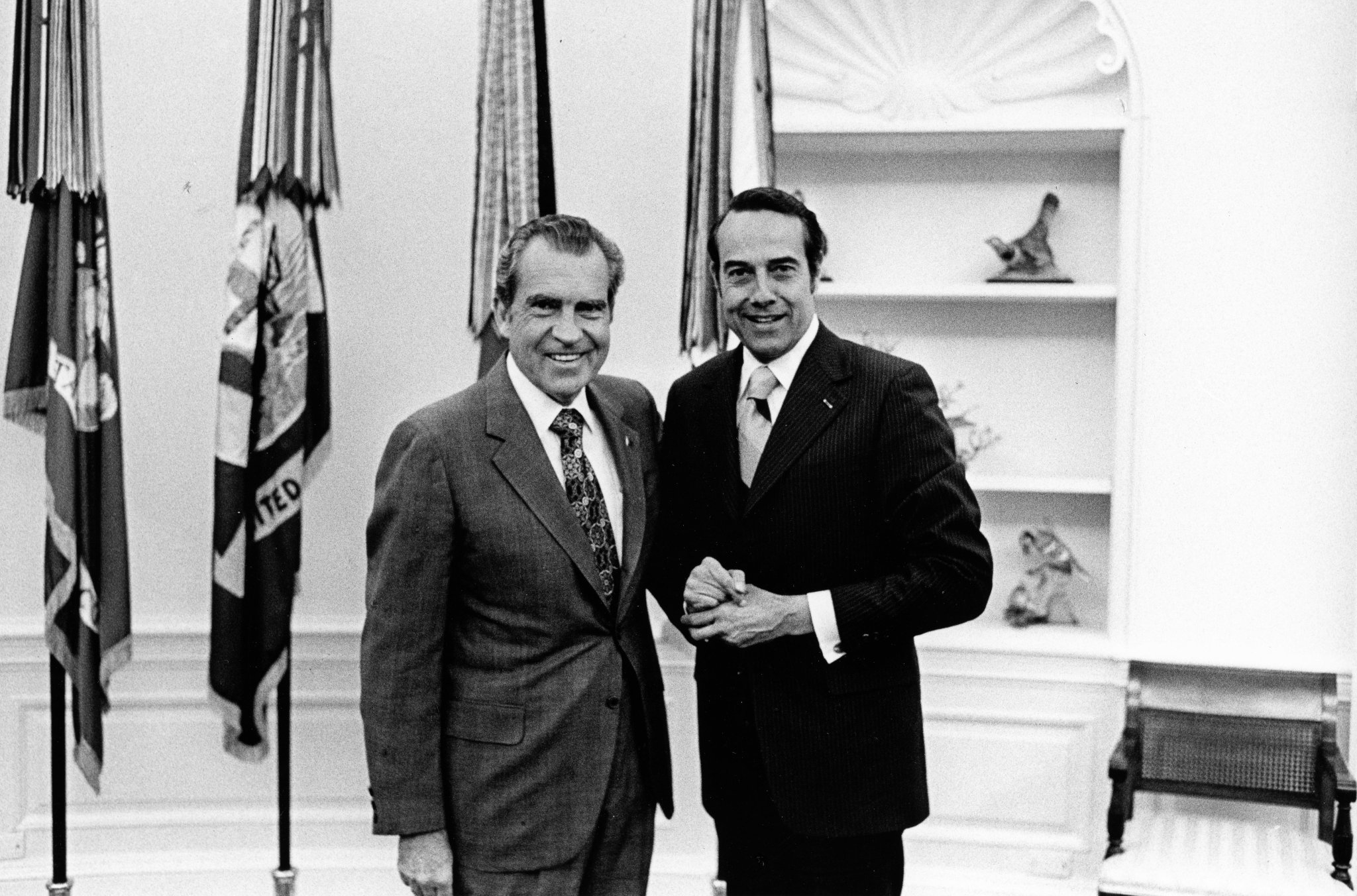 Tricia Nixon Cox and Julie Nixon Eisenhower Congratulate Senator Bob Dole on Receiving the Congressional Gold Medal