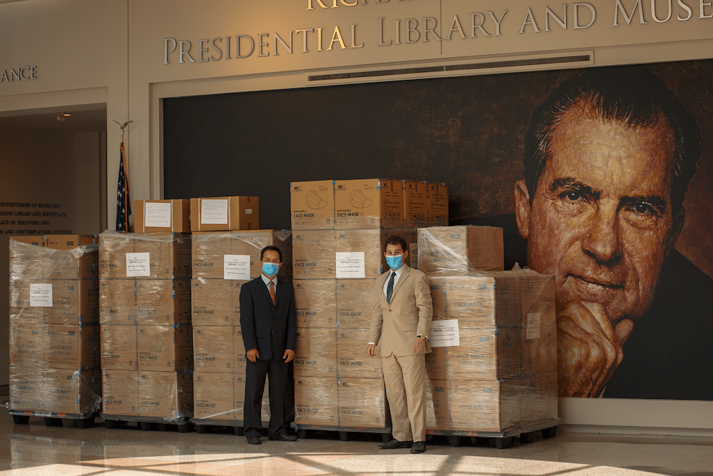 Nixon Foundation Donates 700,000 Face Masks in Southern California