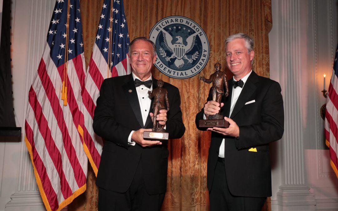 Pompeo, O’Brien honored at Nixon Library