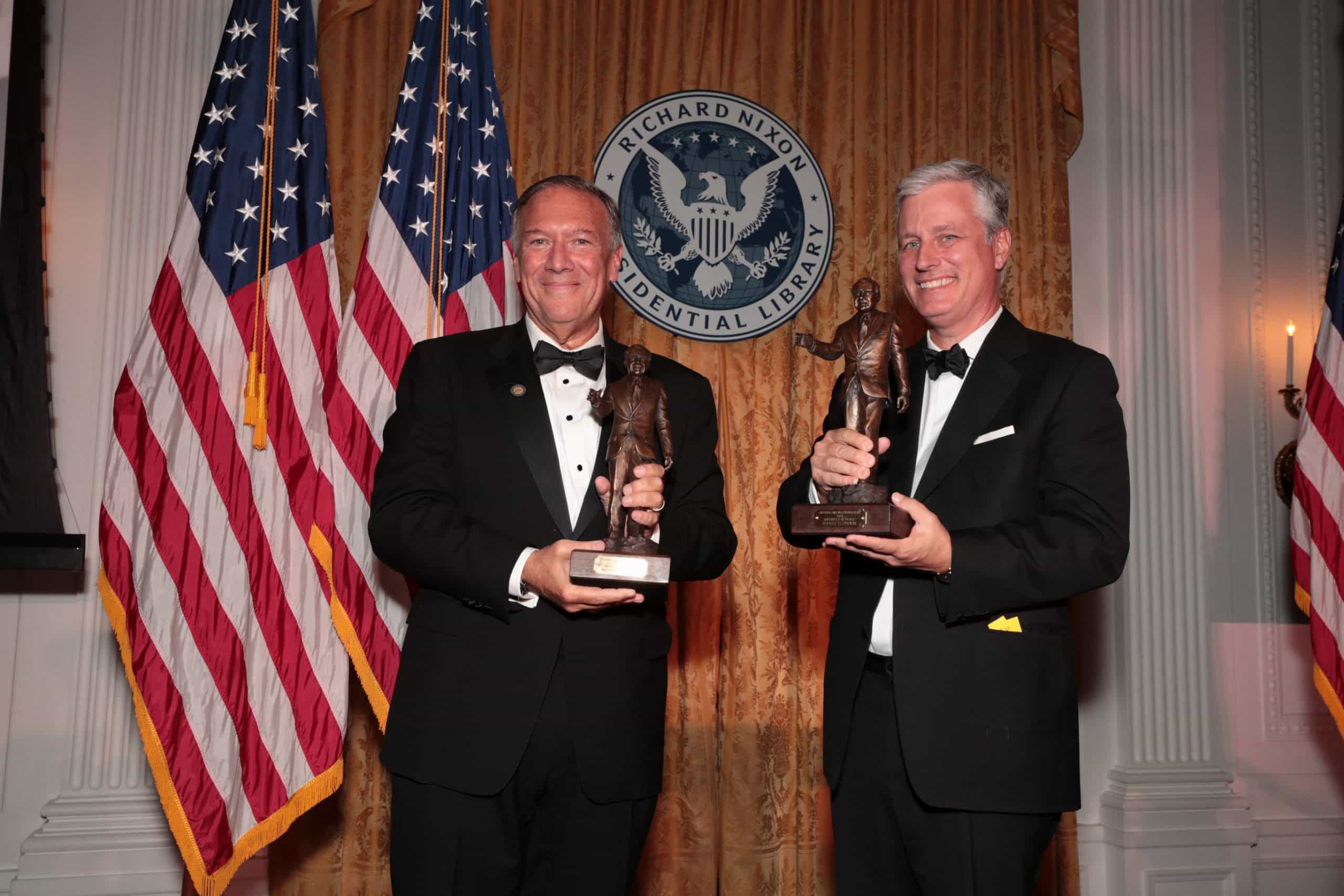 Pompeo, O’Brien honored at Nixon Library