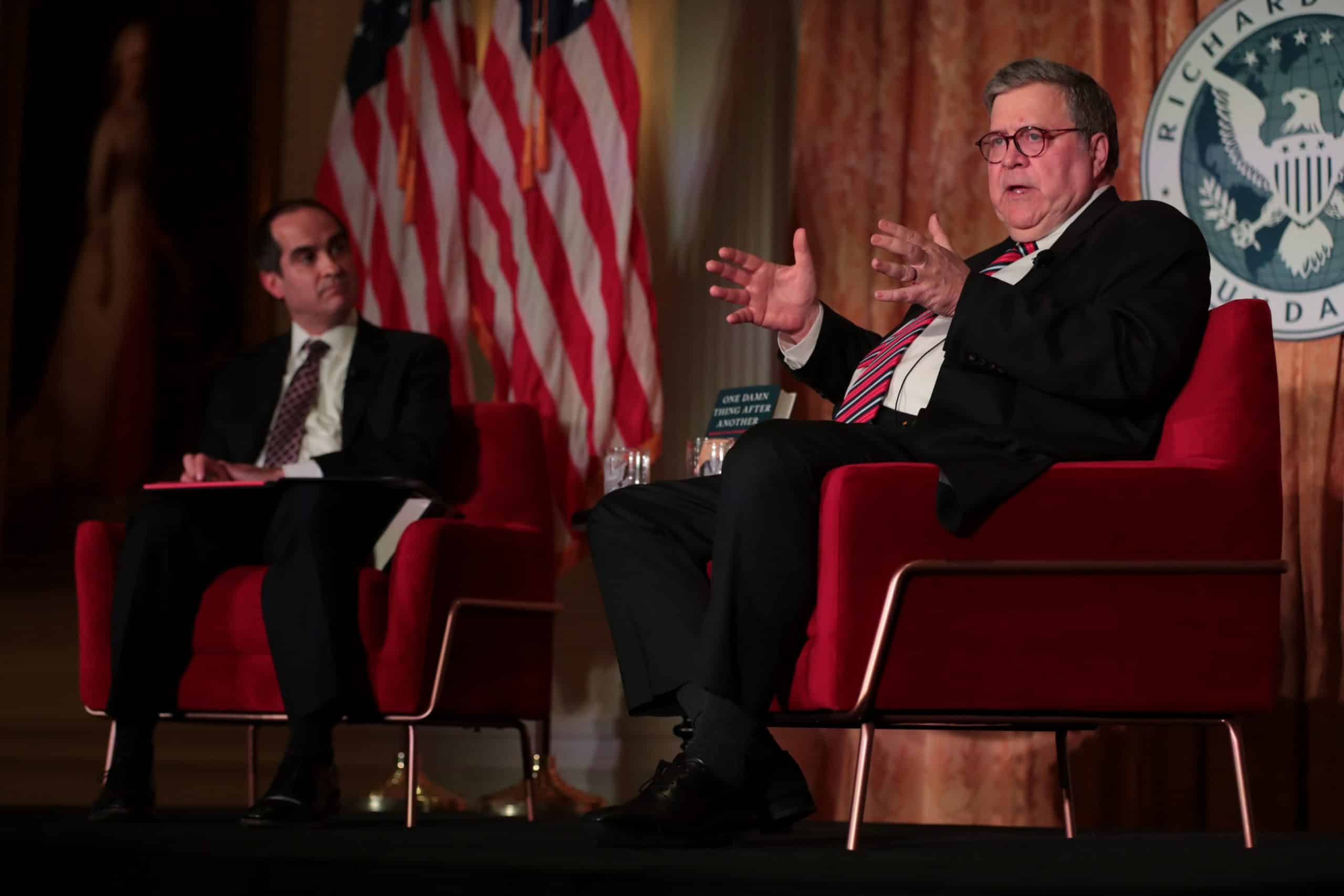 Former Attorney General William Barr Discusses His Best-Selling Memoir at the Nixon Library