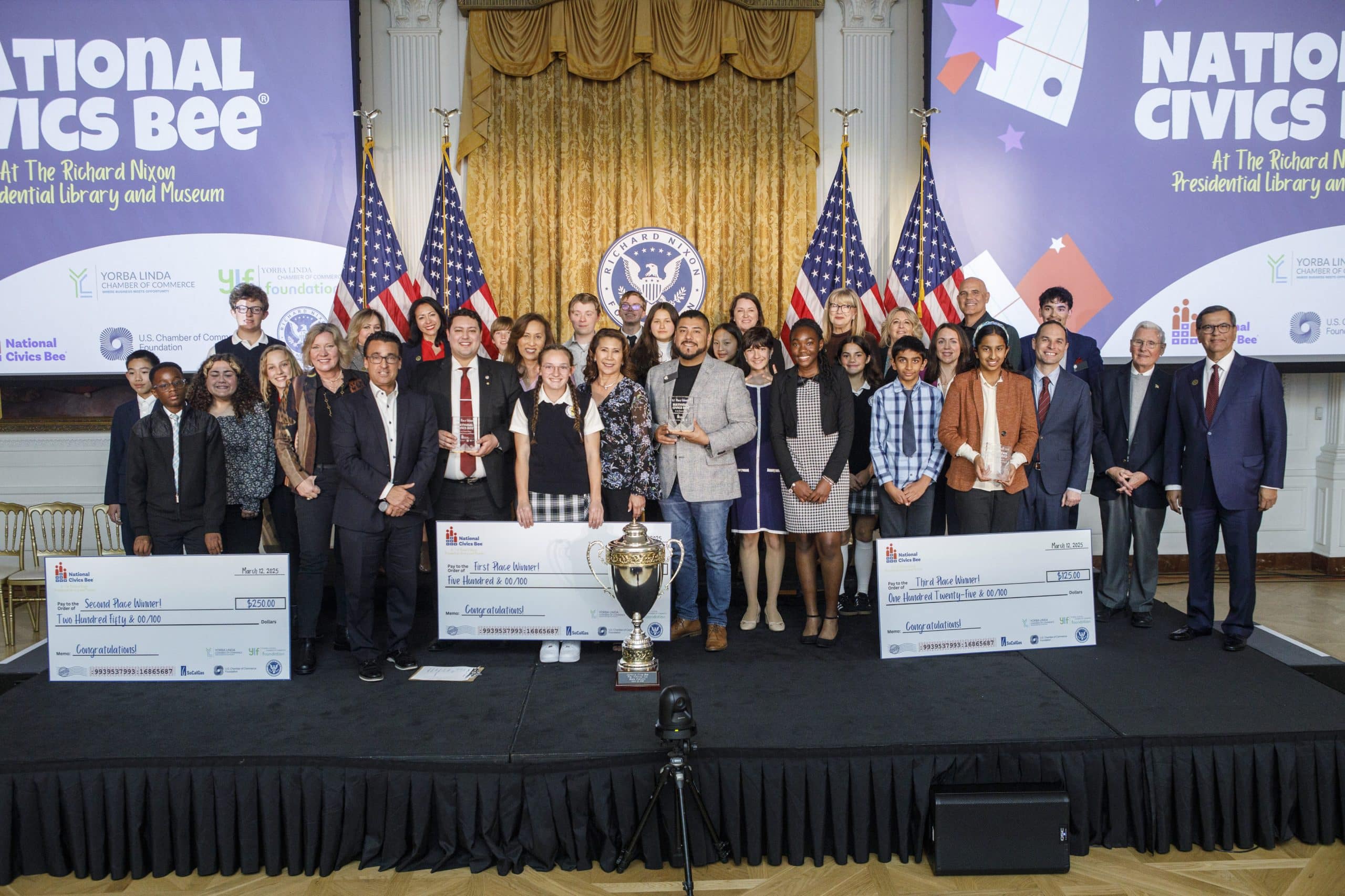 Middle School Civics Champions Compete at the First National Civics Bee® in California