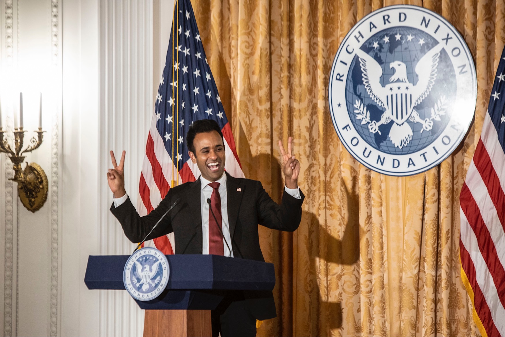Vivek Ramaswamy at the Nixon Library