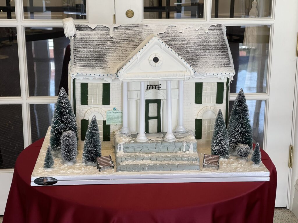 Elvis Presley’s Graceland Made into Gingerbread  for Nixon Library Christmas Celebration