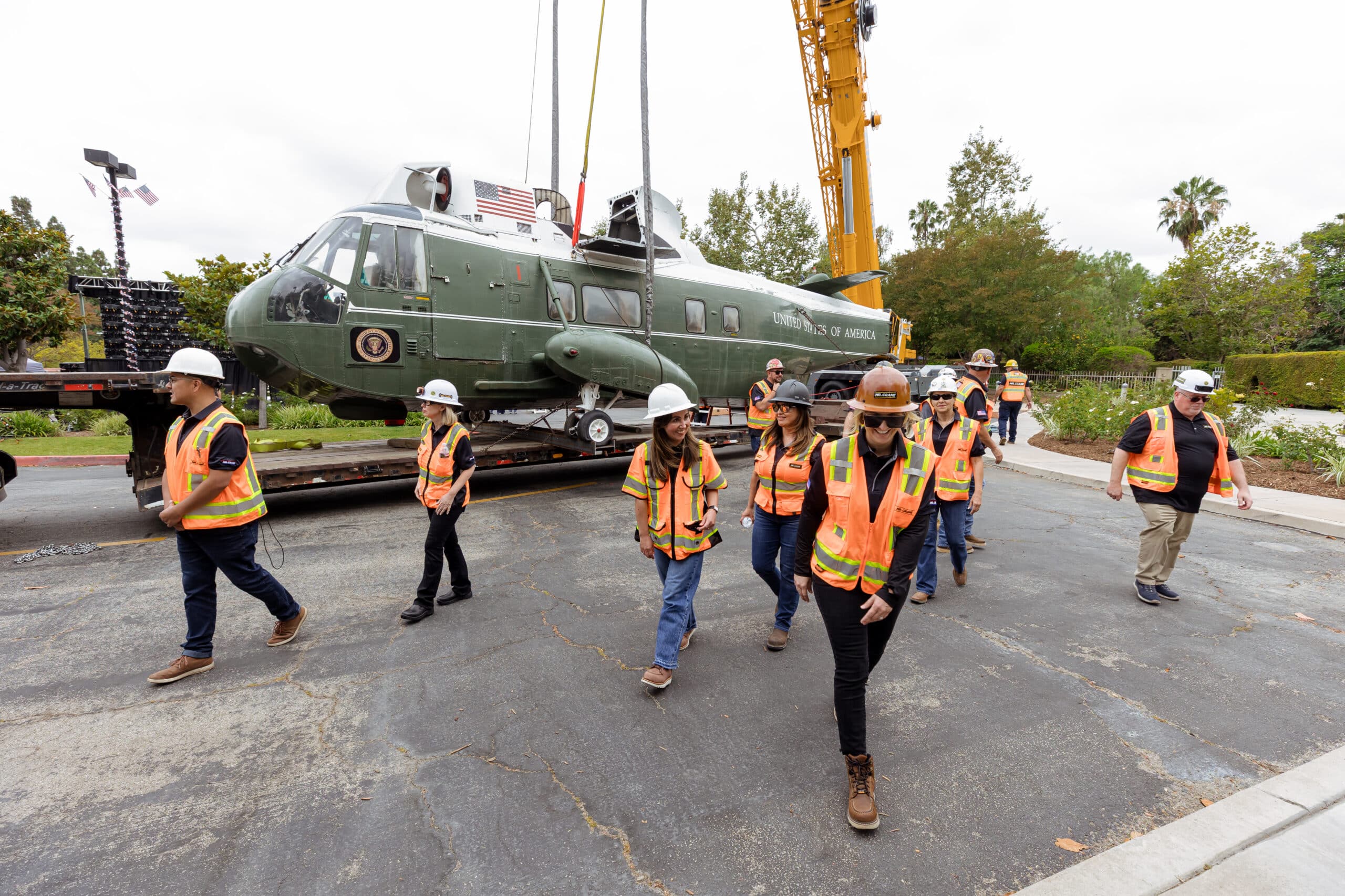 Presidential Helicopter Temporarily Departs, Charts Course for New Civics Education Center
