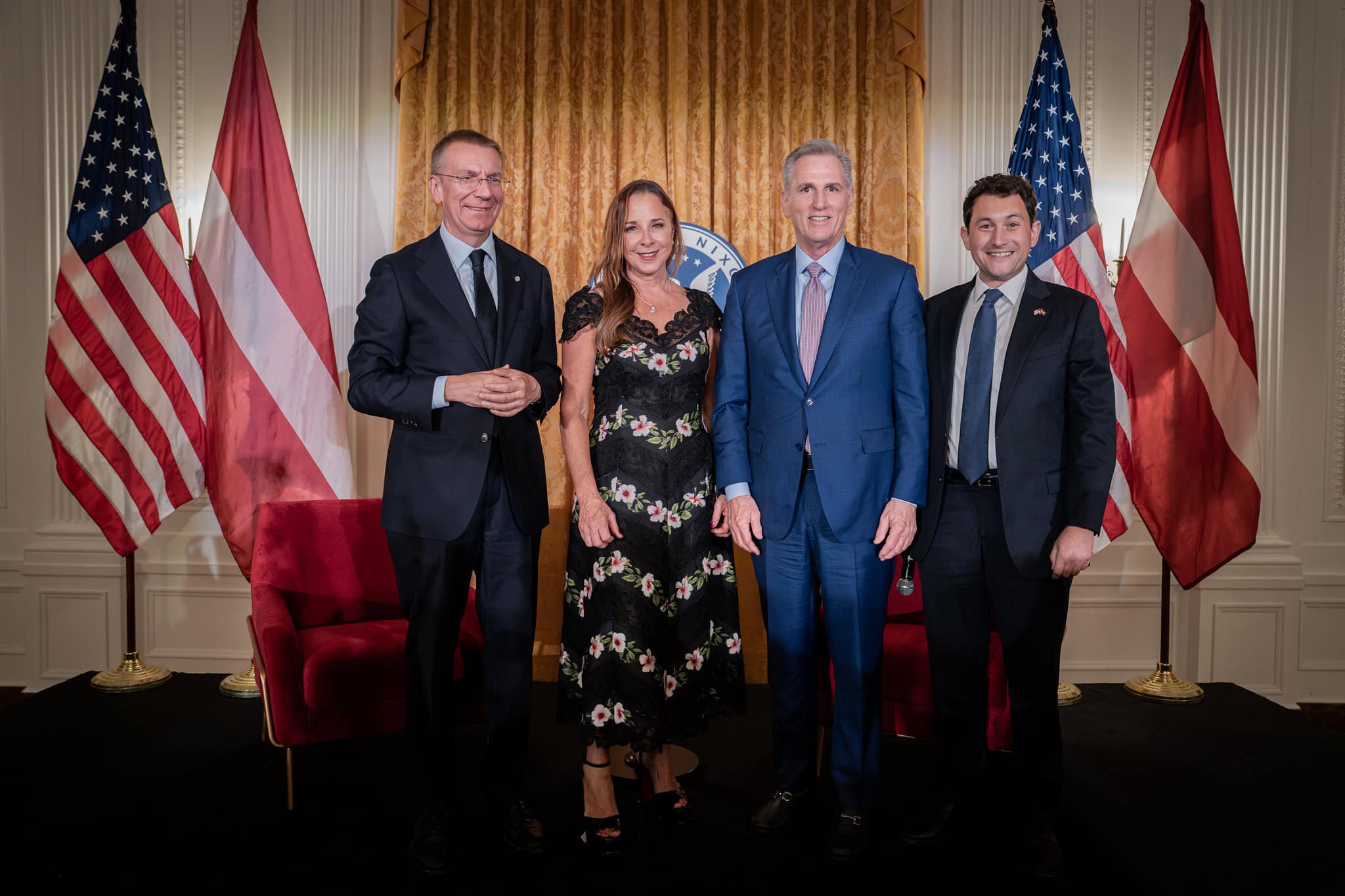 Latvian President Rinkēvičs, Former Speaker McCarthy Discuss Next Chapter of U.S.–Latvia Partnership at Nixon Library