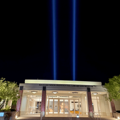 Twin Beams of Light to Illuminate Nixon Library Sky in 25th Anniversary Tribute to September 11 Victims